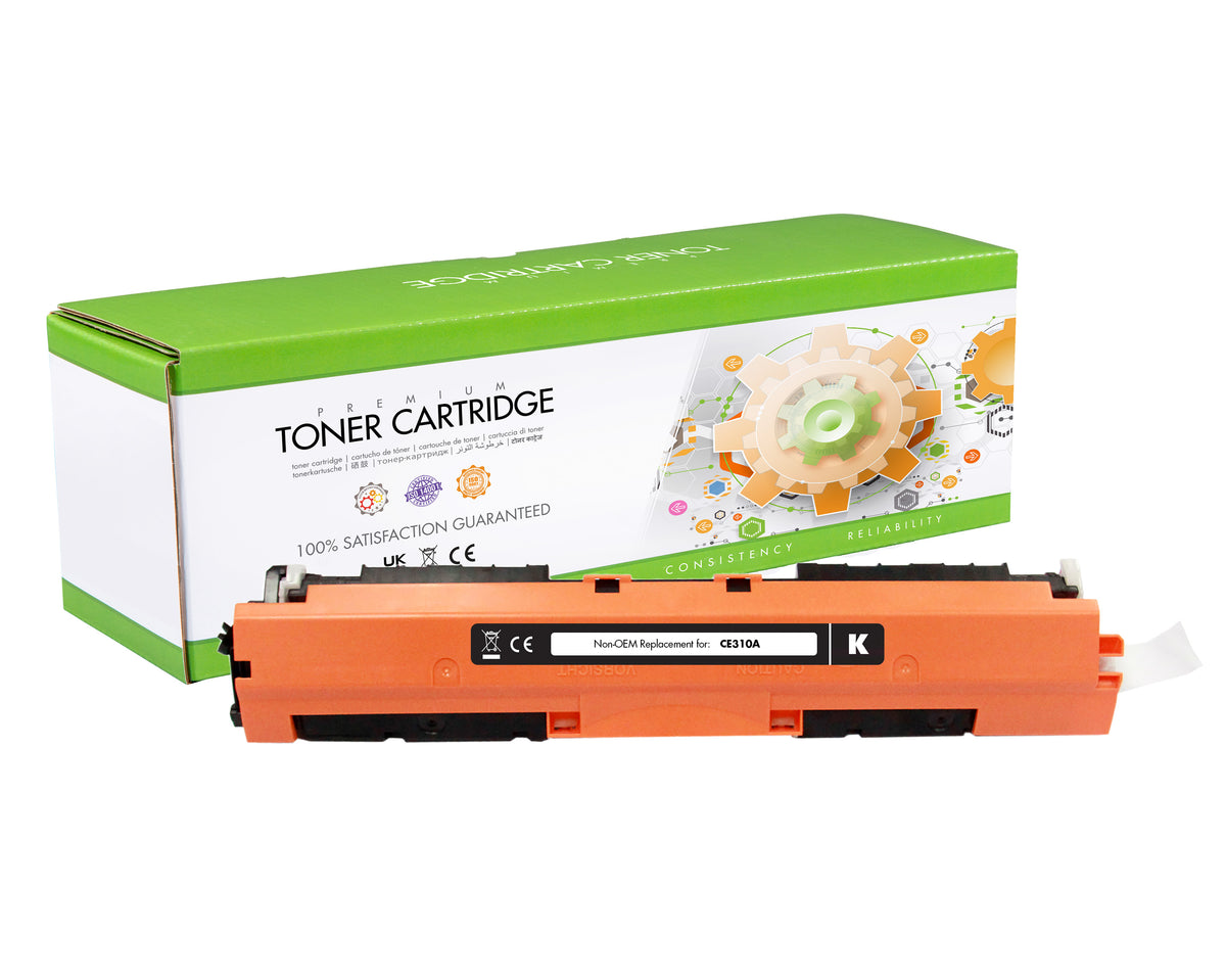 Non-OEM Remanufactured Replacement Toner Cartridge for HP CE310A