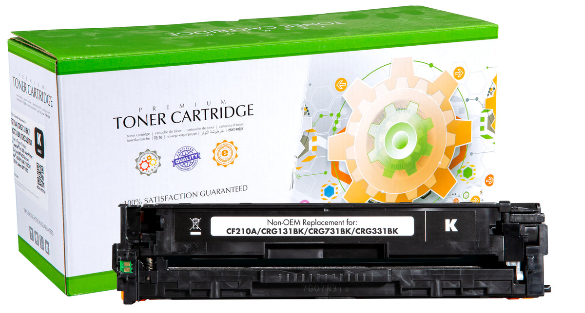 Non-OEM Remanufactured Replacement Cartridge for Canon CRG131Bk (3.4K)