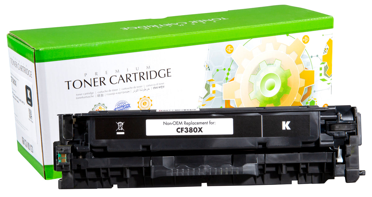 Non-OEM Remanufactured Replacement Toner Cartridge for HP CF380X