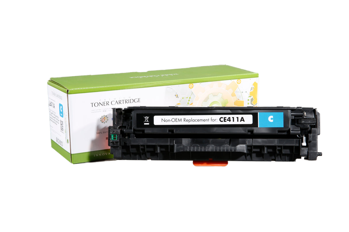 Non-OEM Remanufactured Replacement Toner Cartridge for HP CE411A
