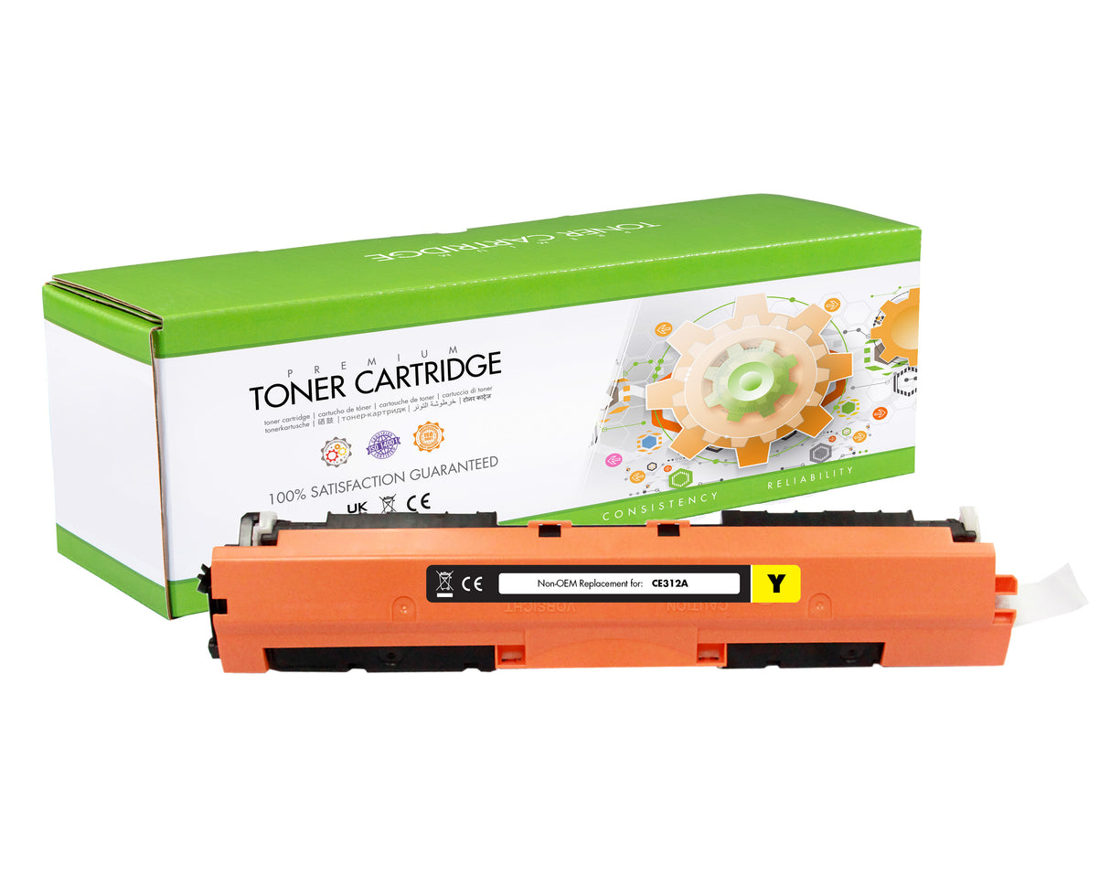 Non-OEM Remanufactured Replacement Toner Cartridge for HP CE312A