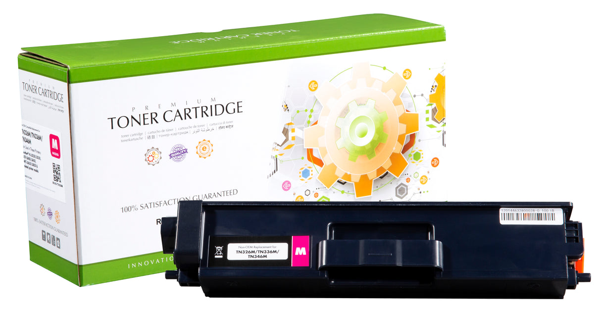 Non-OEM Compatible Replacement Cartridge for Brother TN-336BK/TN-326BK (4K) Black