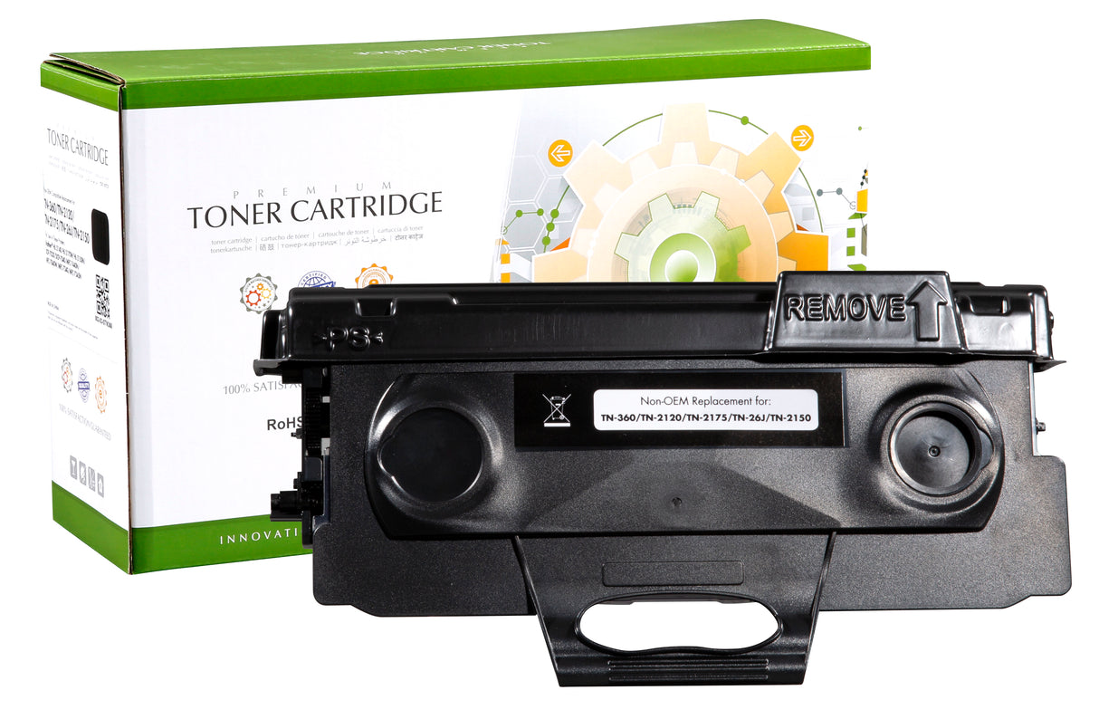 Non-OEM Compatible Replacement Cartridge for Brother TN-360/TN-2120 (2.6K)