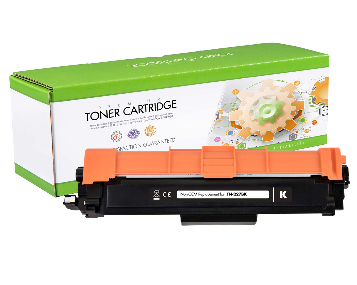 Non-OEM Compatible Replacement Cartridge for Brother TN-227BK (3K) Black