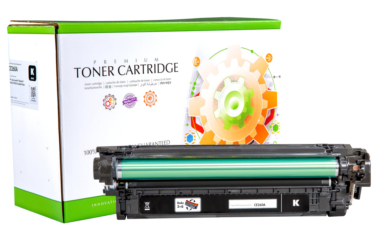 Non-OEM Remanufactured Replacement Toner Cartridge for HP CE260A