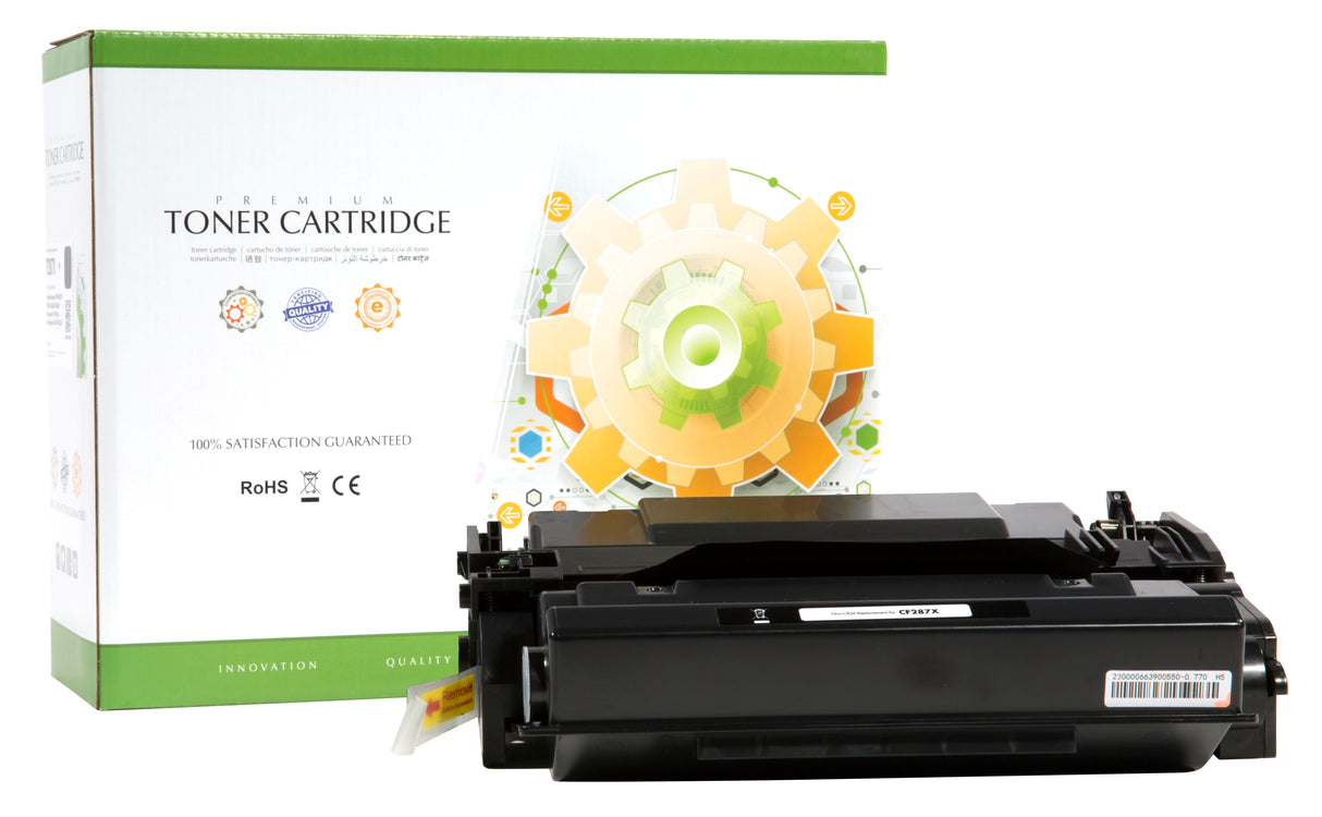 Non-OEM Remanufactured Replacement Toner Cartridge for HP CF287X